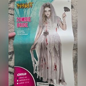 Girls - Small (4-6) Zombie Bride Costume